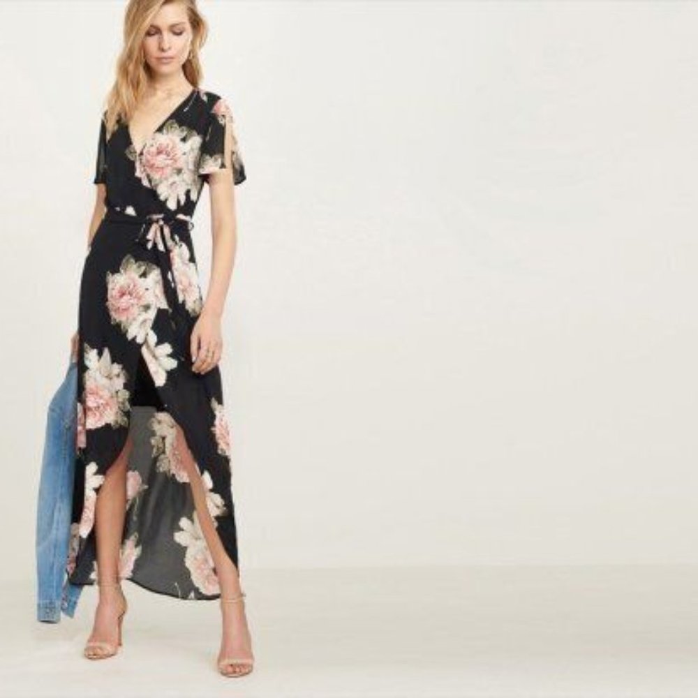 Dynamite Floral wrap dress